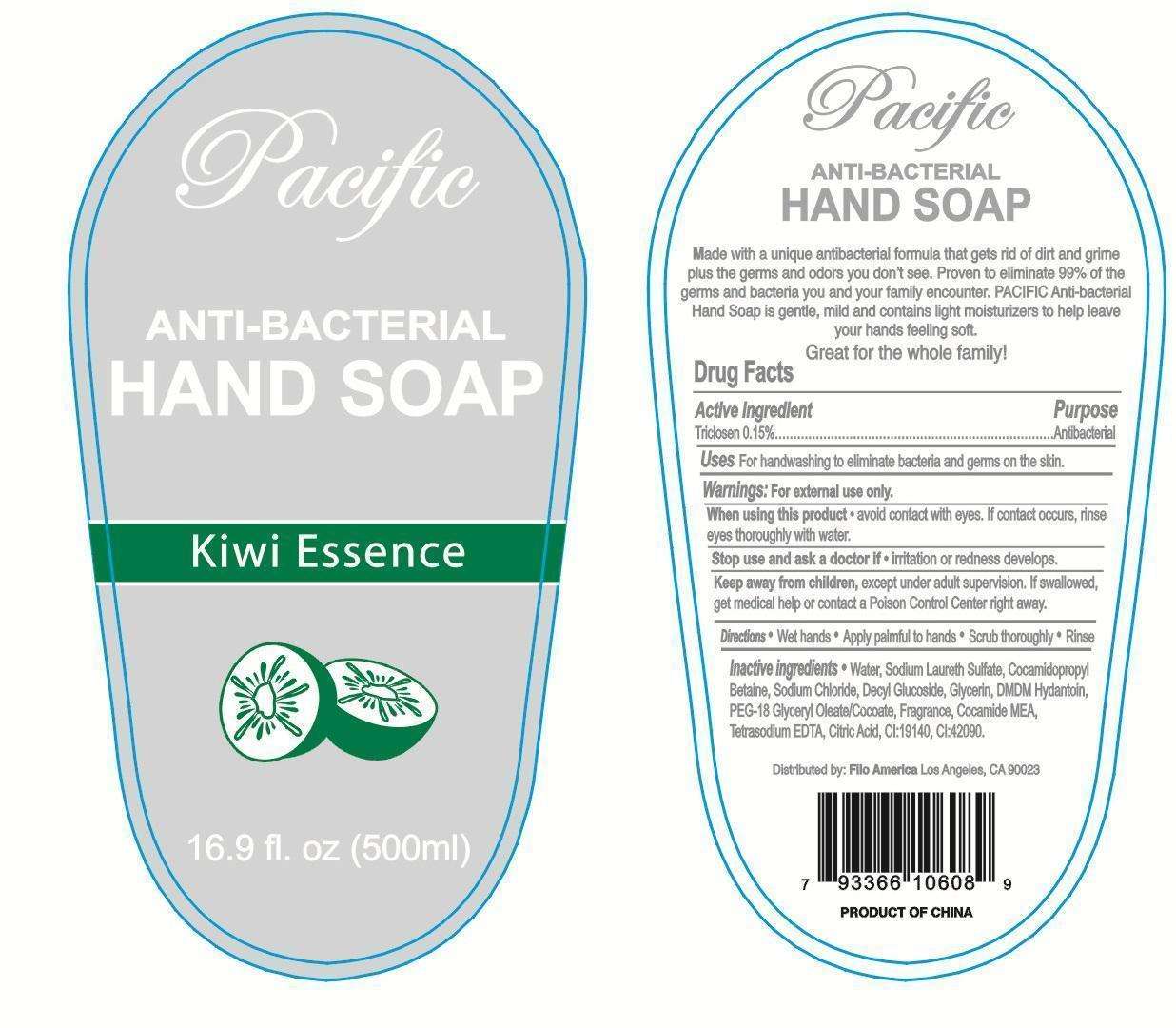 Pacific Anti-bacterial Hand Cleanse Kiwi Essence